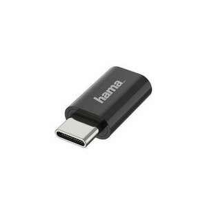 Hama Micro USB - USB Type-C Adapter Black 200310 kép