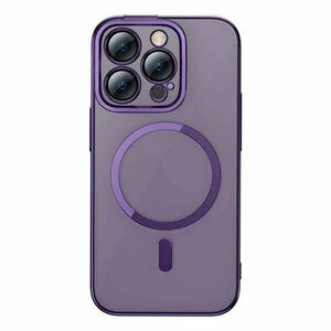 Baseus Glitter iPhone 14 Pro Mágneses telefontok, üvegfólia és tisztítókészlet (lila) kép