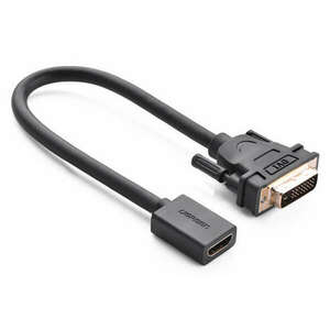 Ugreen 20118 video átalakító kábel DVI-D HDMI Fekete, Arany kép
