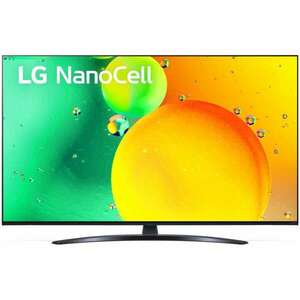 LG 43NANO763QA NanoCell 4K UHD Smart LED televízió, 108 cm, web OS, ThinQ AI, HDR kép