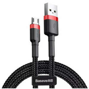 Baseus Cafule Micro-USB kábel 2A 3m (CAMKLF-H91) - fekete-piros kép