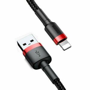 Baseus Cafule 2A 3m Lightning USB-kábel (fekete-piros) kép