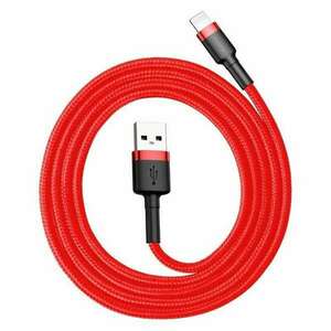 Baseus Cafule 2A 3m Lightning USB-kábel, piros (CALKLF-R09) kép