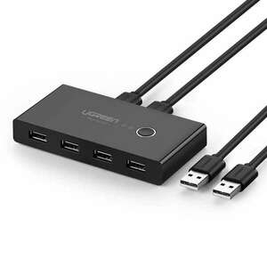 UGREEN KVM USB kapcsoló 2x4 USB 2.0 fekete (30767) kép