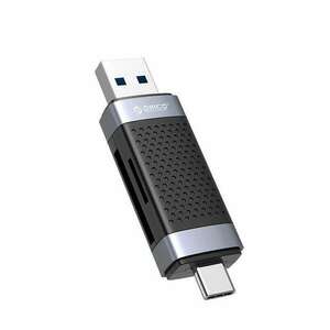 Orico TF+SD Dual Port USB2.0 Dual Head Card Reader Black/Silver ORICO-CD2D-AC2-BK-EP kép