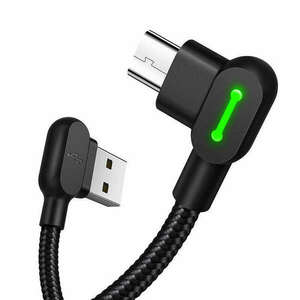 Mcdodo CA-5280 LED USB to Micro USB Cable, 3m (Black) kép
