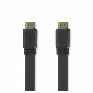 Nagysebességű HDMI ™ kábel Ethernet | HDMI™ Csatlakozó | HDMI™ Csatlakozó | 4K@30Hz | 10.2 Gbps | 3.00 m | Lapos | PVC | Fekete | Műanyag Zacskó kép