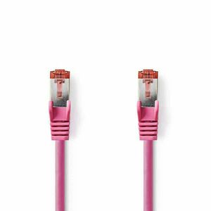 Cat 6 kábel | RJ45 Dugasz | RJ45 Dugasz | S/FTP | 1.00 m | Kerek | LSZH | Rózsaszín | Műanyag Zacskó kép