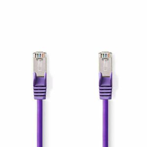 Cat 5e kábel | SF/UTP | RJ45 (8P8C) Dugasz | RJ45 (8P8C) Dugasz | 1.50 m | Kerek | PVC | Viola | Műanyag Zacskó kép