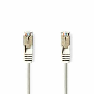 Cat 5e kábel | SF/UTP | RJ45 (8P8C) Dugasz | RJ45 (8P8C) Dugasz | 1.50 m | Kerek | PVC | Szürke | Műanyag Zacskó kép