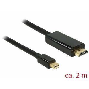 Delock kábel mini DisplayPort 1.1 dugó &gt; HDMI-A dugó csatlakzókkal 2 m kép