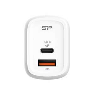 Silicon Power Telefon töltő - QM25, 1db Type-C + 1db USB-A QC3.0 (30W töltő, EU verzió) kép