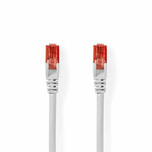 Cat 6 kábel | RJ45 (8P8C) Dugasz | RJ45 (8P8C) Dugasz | UTP | 5.00 m | Kerek | PVC | Fehér | Műanyag Zacskó kép