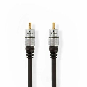 Digitális Audio Kábel | RCA Dugasz | RCA Dugasz | Aranyozott | 1.50 m | Kerek | PVC | Antracit | Doboz kép