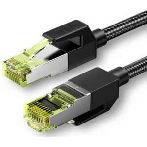 UGREEN NW150 fonott hálózati kábel, Ethernet RJ45, Cat.7, F / FTP, 5 m, fekete (80425B) kép