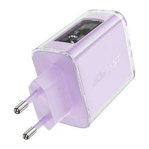 Wall charger Acefast A45, 2x USB-C, 1xUSB-A, 65W PD (purple) kép