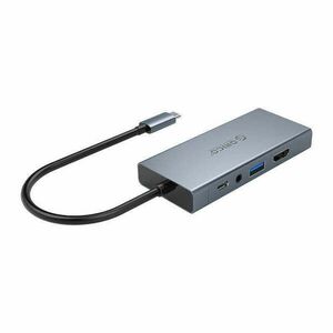 Orico hub adapter5 az 1-ben HDMI 4K + USB 3.0 + VGA + AUX + USB-C PD 60W kép