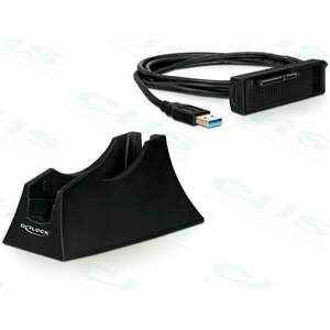 Delock usb 3.2 gen 1 docking station 1x 2.5" / 3.5" sata hdd/ssd backup funkció 61858 kép