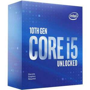 Intel cpu s1200 core i5-10600kf 4.1ghz 12mb cache box, novga BX8070110600KF kép