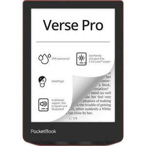 PocketBook Verse Pro PB634 6" E-book olvasó 8GB Passion Piros PB634-3-WW kép