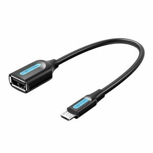 Adapter Micro-USB 2, 0 MF USB-A OTG Vention CCUBB 0, 15 m, fekete (CCUBB) kép