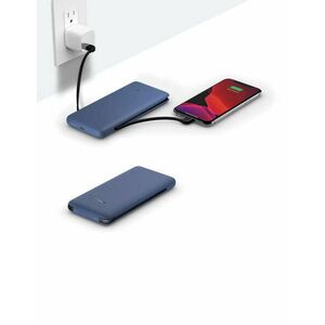 Belkin BOOST CHARGE Plus 10K USB-C Power Bank with Integrated Cables - Blue kép