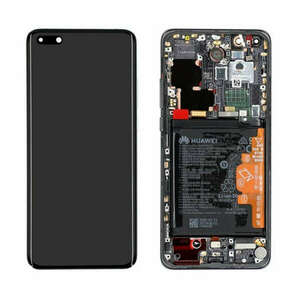Huawei P40 Pro LCD kijelző érintőpanellel akkumulátorral ELS-N04 / ELS-NX9 fekete kép