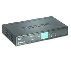 Trendnet TPE-S44 hálózati kapcsoló Beállítást nem igénylő (unmanaged) Ethernet-áramellátás (PoE) támogatása Kék kép
