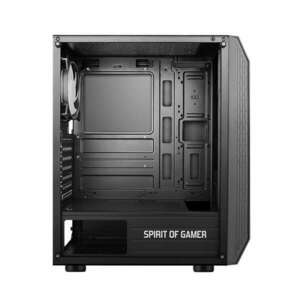 Spirit of Gamer Számítógépház - Rogue VI RGB (fekete, ablakos, 8x12cm ventilátor, alsó táp, ATX, 1xUSB3.0, 2xUSB2.0) kép