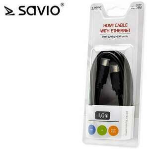 Elmak SAVIO CL-39 HDMI - micro HDMI v1.4 3D M/M 4Kx2K 1m fekete kábel kép