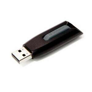 VERBATIM Pendrive, 16GB, USB 3.2, 60/12 MB/s, VERBATIM "V3", fekete-szürke kép