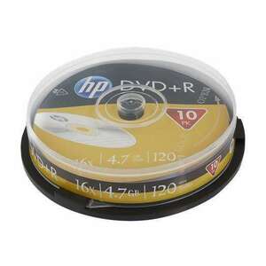 HP DVD-R lemez, 4, 7 GB, 16x, 10 db, hengeren, HP kép