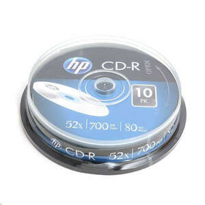 HP 80&- 039;/700MB 52x CD lemez hengeres 10db/henger kép