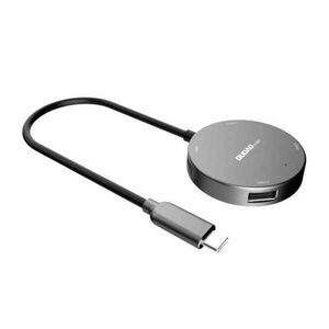 Hub Dudao A15B 4w1, USB 3.0 + 3x USB 2.0 - USB-C, szürke (A15B) kép