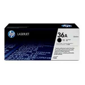 HP CB436A Lézertoner LaserJet P1505, 1505n, M1522 nyomtatókhoz, HP 36A, fekete, 2k kép