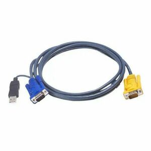 ATEN KVM hosszabbító kábel, HD15-SVGA, USB, 3 m kép