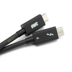 OWC Thunderbolt 4 USB-C apa - USB-C apa 4.0 Adat- és töltőkábel - Fekete (2m) (OWCCBLTB4C2.0M) kép