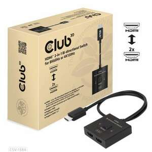 Club3D HDMI 2-in-1 Bi-directional Switch for 8K60Hz or 4K120Hz kép