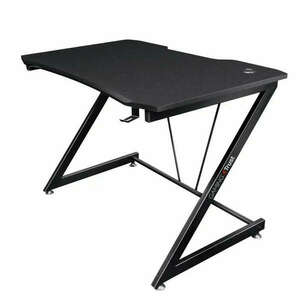 Játékasztal, 120 x 72 x 75 cm, acél/MDF. Fekete kép
