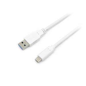 Equip Átalakító Kábel - 128364 (USB-C 3.2 Gen1 to USB-A, apa/apa, fehér, 2m) kép