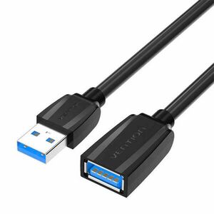 Vention VAS-A45-B300 USB-A apa - USB-A anya 3.0 Hosszabító Kábel - Fekete (3m) kép