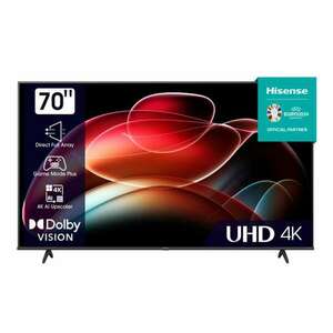 Hisense 70A6K 4K UHD Smart LED Televízió, 177 cm, Dolby Vision, HDR 10+ kép