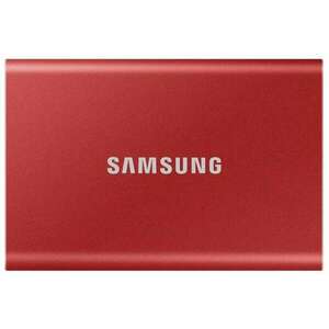 SAMSUNG SSD T7 external, USB 3.2, 500GB, Metallic Red kép