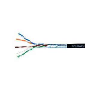 Schrack kábel, F/UTP Cat.5e, HSEKF424E3, 4x2xAWG24, kültéri PE, fekete, doboz kép