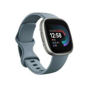 Fitbit versa 4 okosóra Waterfall Blue / Platinum Aluminum (FB523SRAG) (FB523SRAG) kép