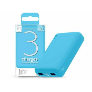 Univerzális hordozható, asztali akkumulátor töltő - Juice ECO 3 Power Bank - 2xUSB +Type-C - 10.000 mAh - világos kék kép