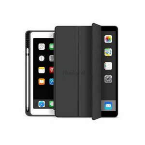 Apple iPad 10.2 (2019/2020/2021) tablet tok (Smart Case) on/off funkcióval, Apple Pencil tartóval - Tech-Protect - fekete (ECO csomagolás) kép