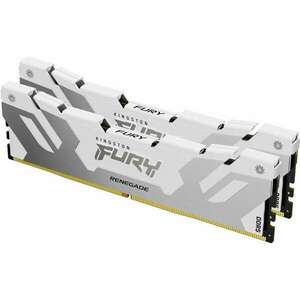 64GB 6000MHz DDR5 RAM Kingston Fury Renegade White XMP CL32 (2x32GB) (KF560C32RWK2-64) (KF560C32RWK2-64) kép