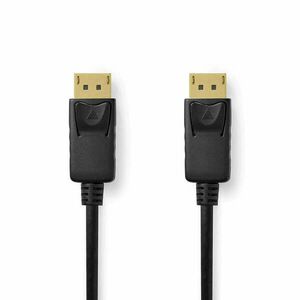 DisplayPort kábel | DisplayPort Dugasz | DisplayPort Dugasz | 8K@60Hz | Nikkelezett | 2.00 m | Kerek | PVC | Fekete | Label kép