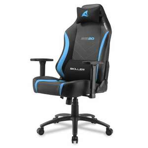 Sharkoon Gamer szék - Skiller SGS20 Black/Blue (állítható magasság; állítható kartámasz; szövet; acél talp; 120kg-ig) kép